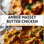 Tender chicken simmered in creamy tomato sauce inspired by Amber Massey Dinner Favs butter chicken style. 2