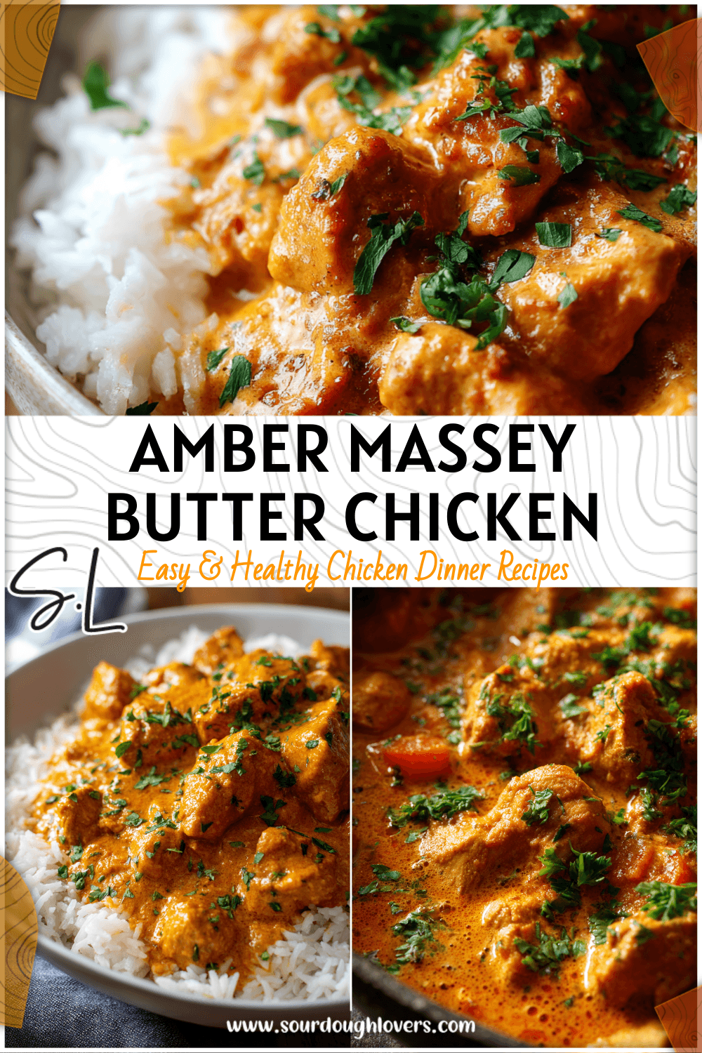 Tender chicken simmered in creamy tomato sauce inspired by Amber Massey Dinner Favs butter chicken style. 2