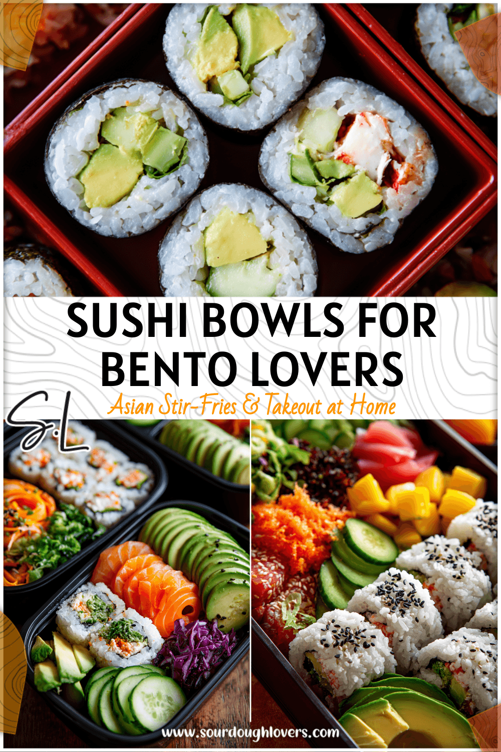 Balanced Bento Box California Roll Bowls 3 Balanced Bento Box California Roll Bowls
