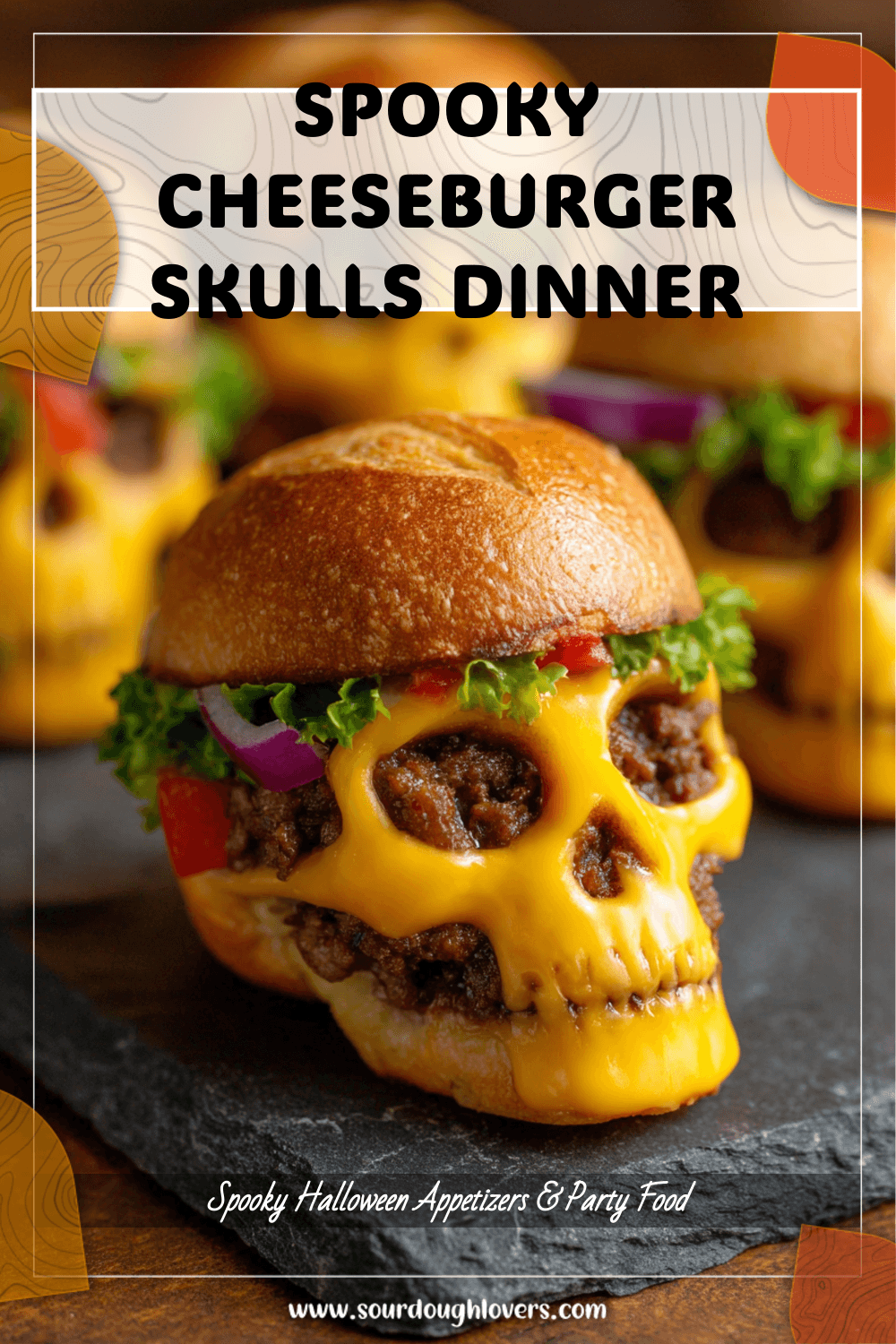 Cheeseburger Skulls for a Spooky Halloween Dinner 3 Cheeseburger Skulls for a Spooky Halloween Dinner