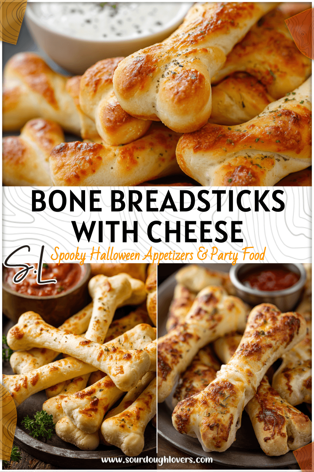 Cheesy Bone Breadsticks with Dip 3 Cheesy Bone Breadsticks with Dip