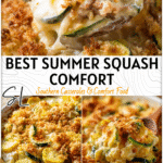 Comforting Recipes Using Summer Squash Casserole 4 Baked summer squash casserole with creamy layers and golden topping served in a casserole dish. 2