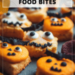 Creative Halloween Party Finger Food Ideas That Pop 4 Halloween finger foods like themed sliders and monster-shaped bites on a decorative tray. 2