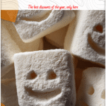 DIY Stay Puft Marshmallows for Halloween Food Treats 4 Stack of marshmallow treats with Stay Puft faces as Halloween Food Treats for Ghostbusters fans. 2