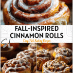 Delicious Fall Cinnamon Roll Recipes: Pumpkin & Chai 4 Homemade Pumpkin Chai Cinnamon Rolls served on a rustic fall table with cinnamon sticks nearby. 2