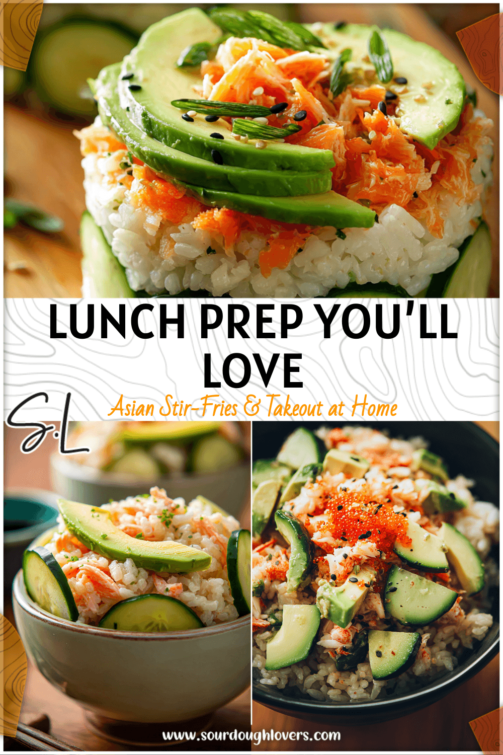 Delicious Lunch Meal Prep: California Roll Sushi Bowls 3 Delicious California Roll Sushi Bowl