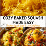 Easy Baked Spaghetti Squash Recipe for Cozy Dinners 4 Golden baked spaghetti squash strands in a bowl with fresh toppings ready to serve as a pasta squash recipe. 2