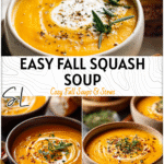 Easy Butternut Squash Soup Recipe for Cozy Fall Evenings 4 Bowl of easy butternut squash soup served warm with fall herbs and bread on the side. 2