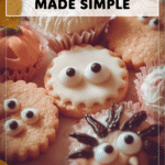 Easy Creepy Halloween Snacks You Can Make Tonight 4 Platter of creepy Halloween snacks like monster dip, cookies with candy eyes, and themed treats. 2