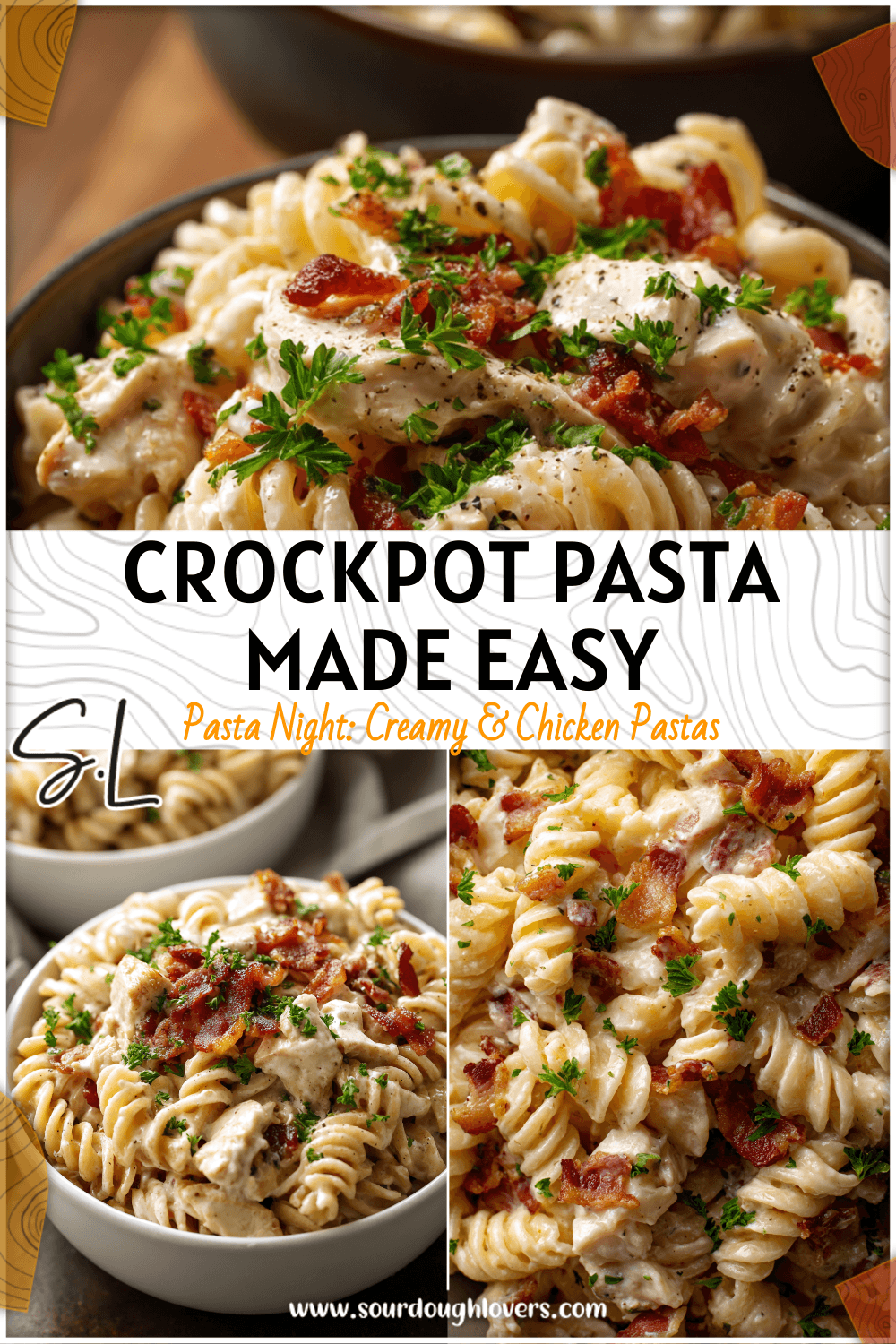 Easy Crockpot Chicken Bacon Ranch Pasta for Dinner for Two 3 Easy Crockpot Chicken Bacon Ranch Pasta for Dinner for Two