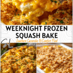 Easy Frozen Squash Casserole for Busy Nights 4 Frozen squash casserole ready to bake with creamy sauce and breadcrumb topping 2