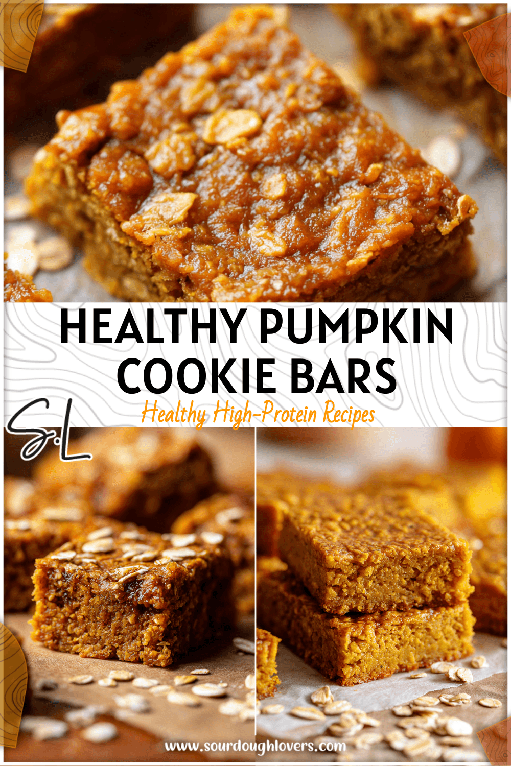 Easy Pumpkin Oatmeal Cookie Bars (Healthy Fall Treat) 4 Easy Pumpkin Oatmeal Cookie Bars (Healthy Fall Treat)