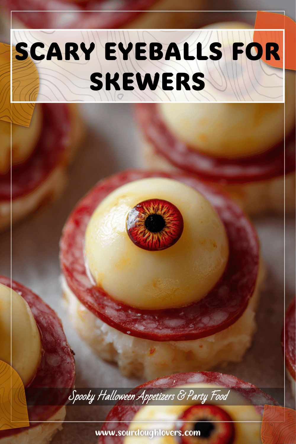 Easy Scary Eyeballs with Cheese and Salami 3 Easy Scary Eyeballs with Cheese and Salami