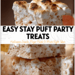 Easy Stay Puft Marshmallow Treats for Halloween 4 Cute Stay Puft marshmallow treats arranged on a platter for Easy Halloween Food and Ghostbusters Party Food. 2