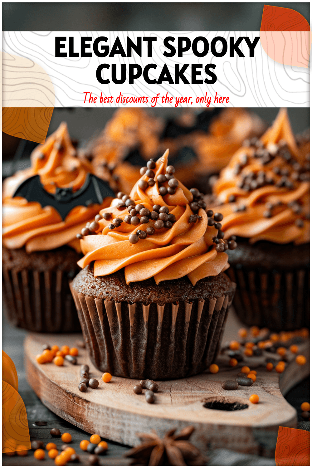 Elegant Halloween Cupcakes with Spooky Flair 3 Elegant Halloween Cupcakes with Spooky Flair