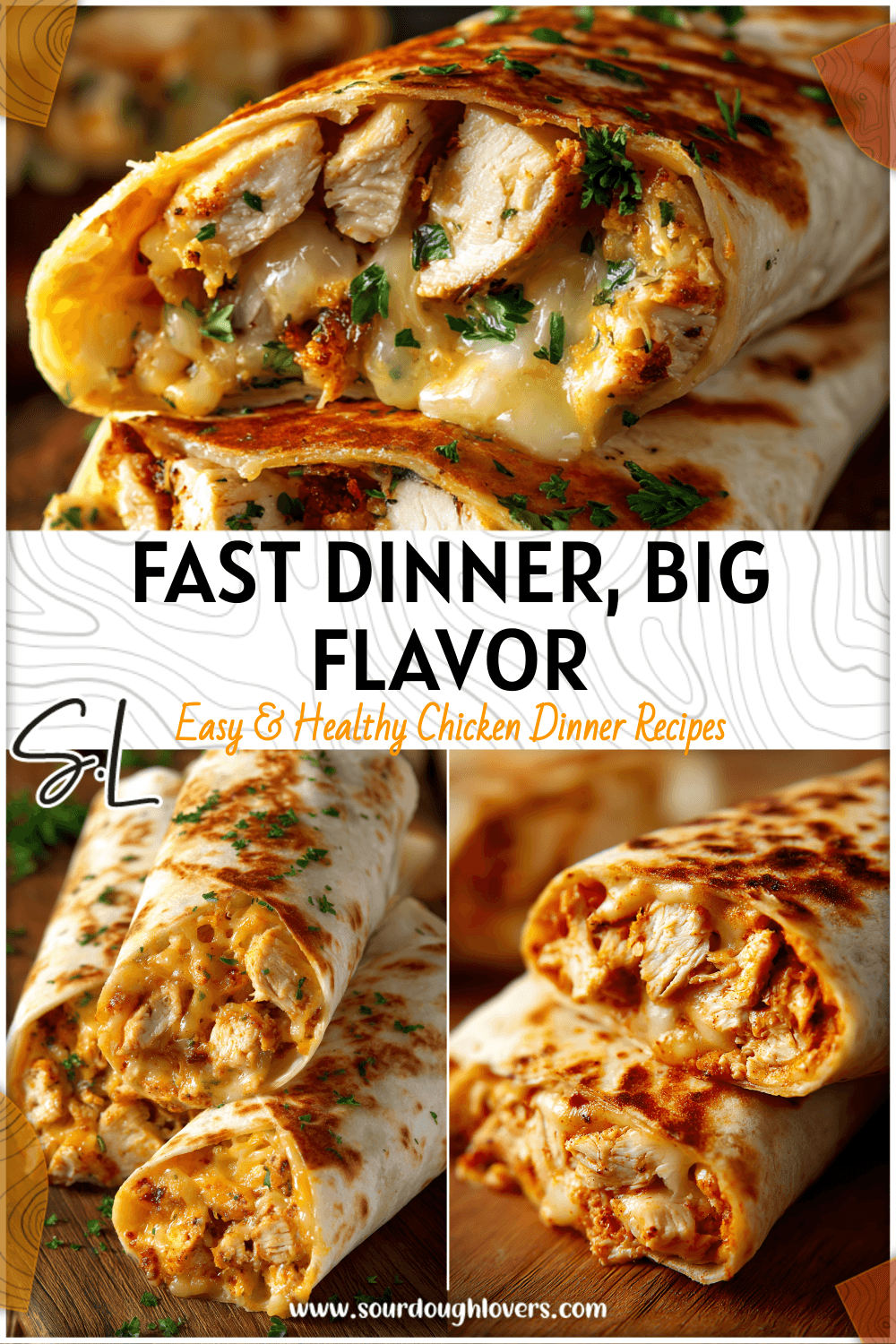 Fast and Flavorful Cheesy Garlic Chicken Wraps 3 Fast and Flavorful Cheesy Garlic Chicken Wraps