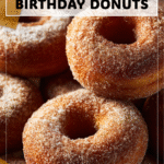 Festive Family Donuts for Fall Birthdays 4 Birthday donuts with candy apple slice toppings designed for festive fall celebrations. 2
