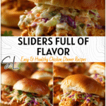 Flavor-Packed Bang Bang Chicken Sliders to Try 4 Bang Bang chicken sliders layered with spicy mayo in soft dinner buns for easy family meals. 2