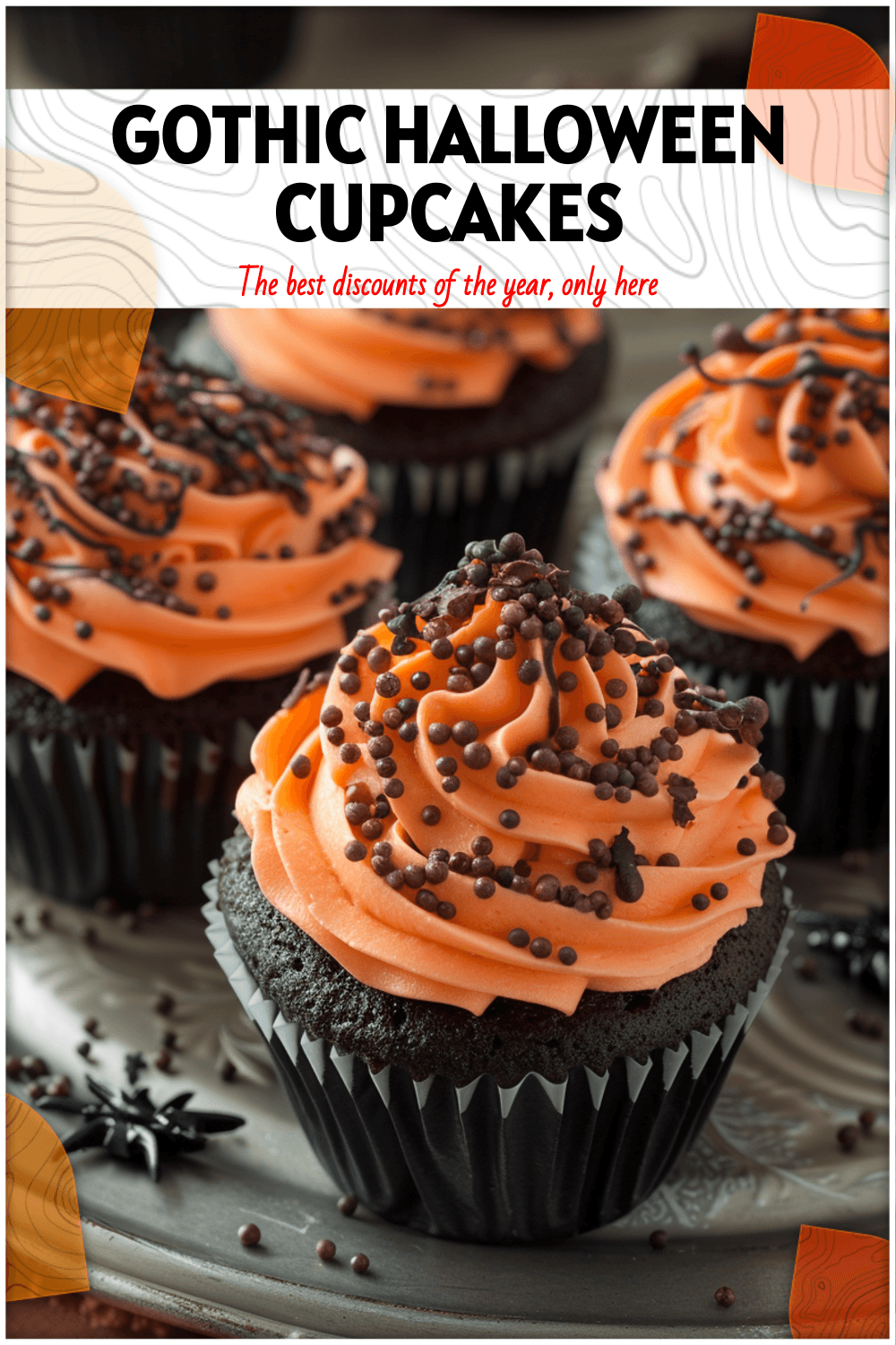 Gothic-Inspired Halloween Cupcakes for Spook Nights 3 Gothic-Inspired Halloween Cupcakes for Spook Nights