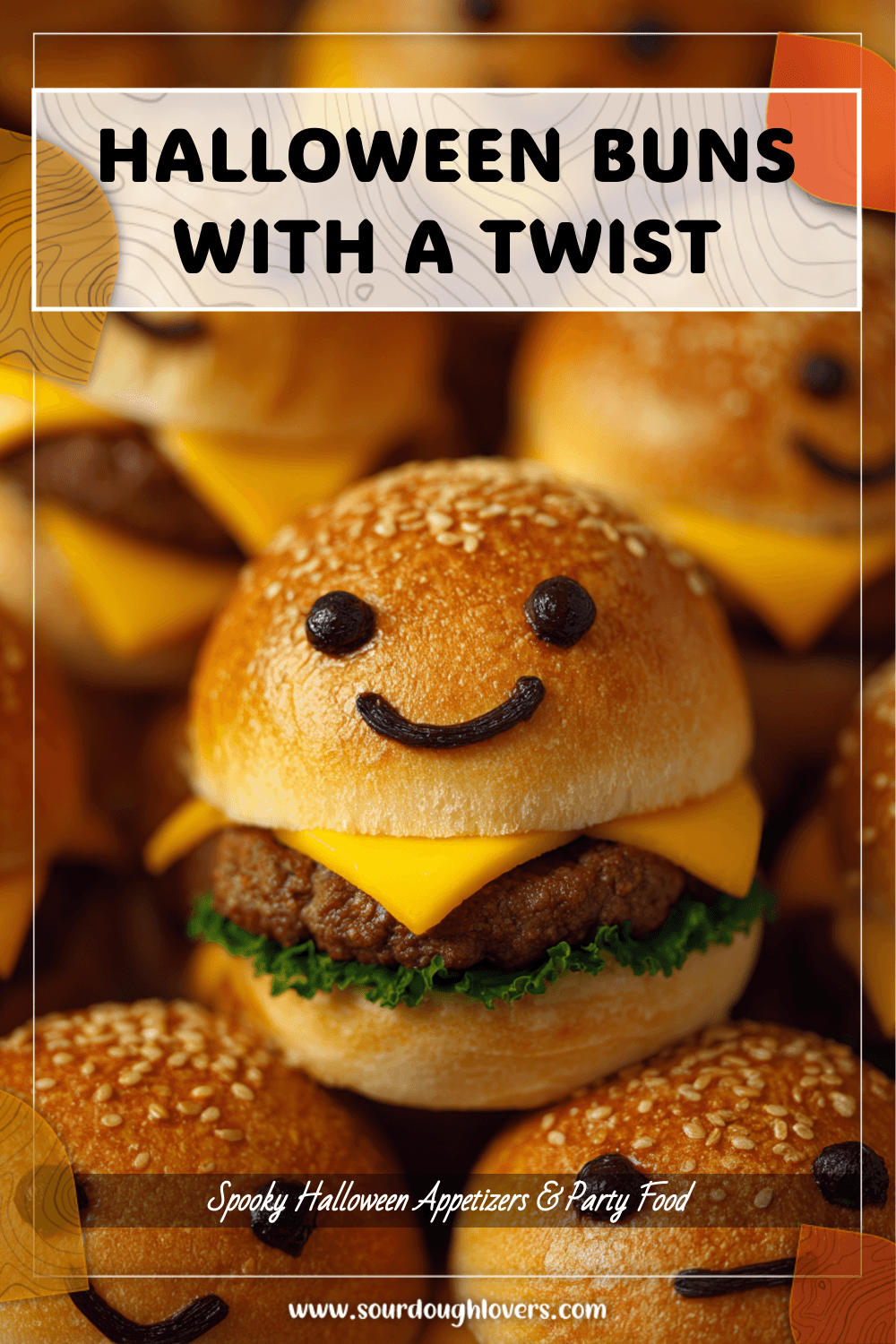 Halloween Buns Filled with Cheeseburger Goodness 3 Halloween Buns Filled with Cheeseburger Goodness