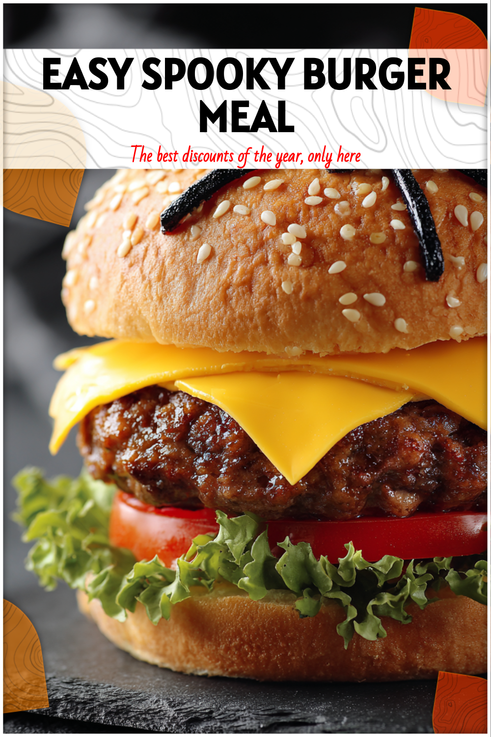 Halloween Easy Dinner with Spider-Themed Burger 2 Halloween Easy Dinner with Spider-Themed Burger