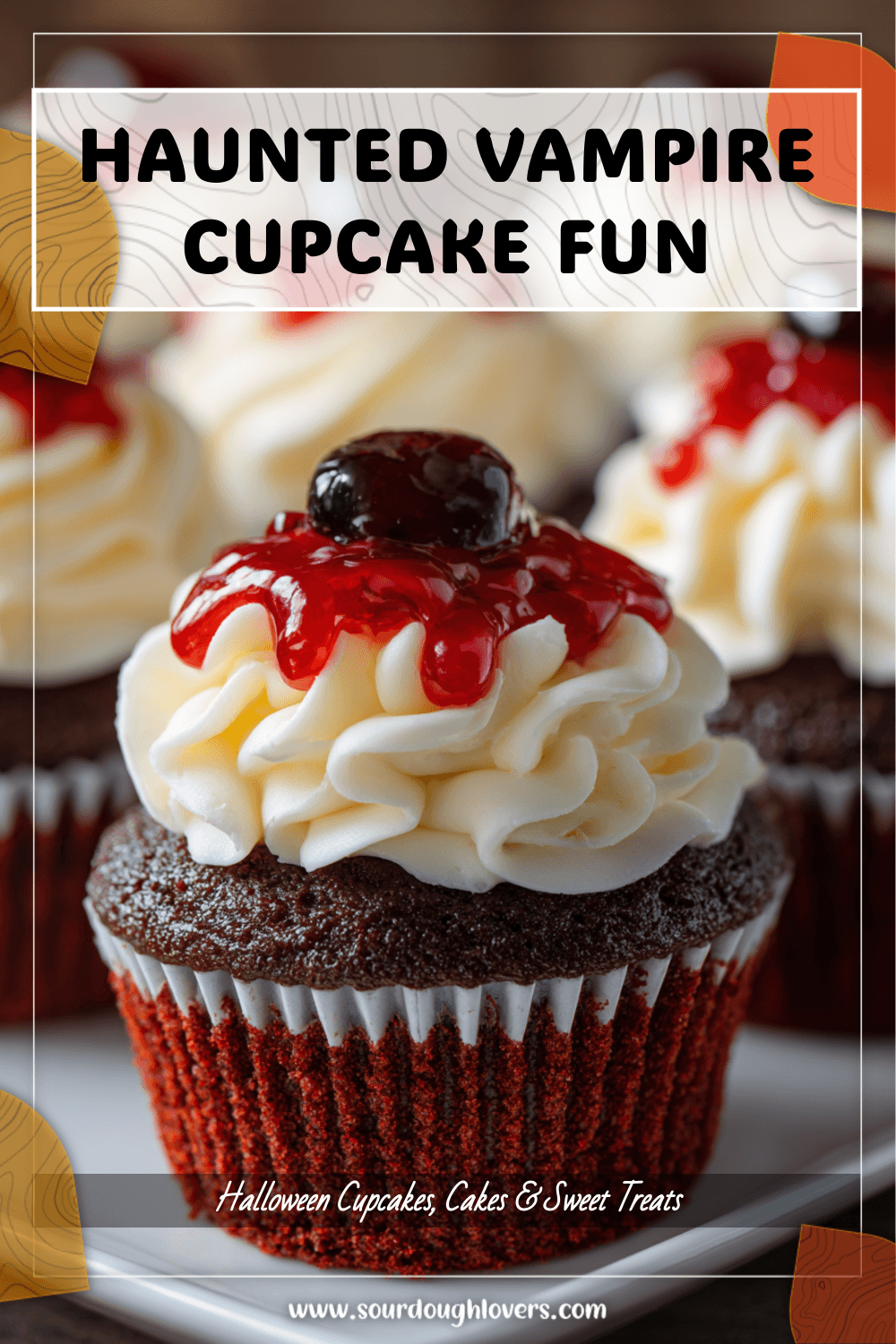 Haunted Party Cupcakes with Vampire Surprise 3 Haunted Party Cupcakes with Vampire Surprise