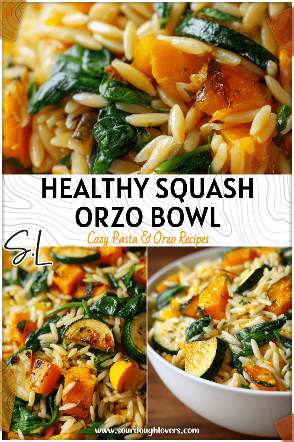 Healthy Butternut Squash, Zucchini and Spinach Orzo 3 Healthy Butternut Squash Zucchini and Spinach Orzo