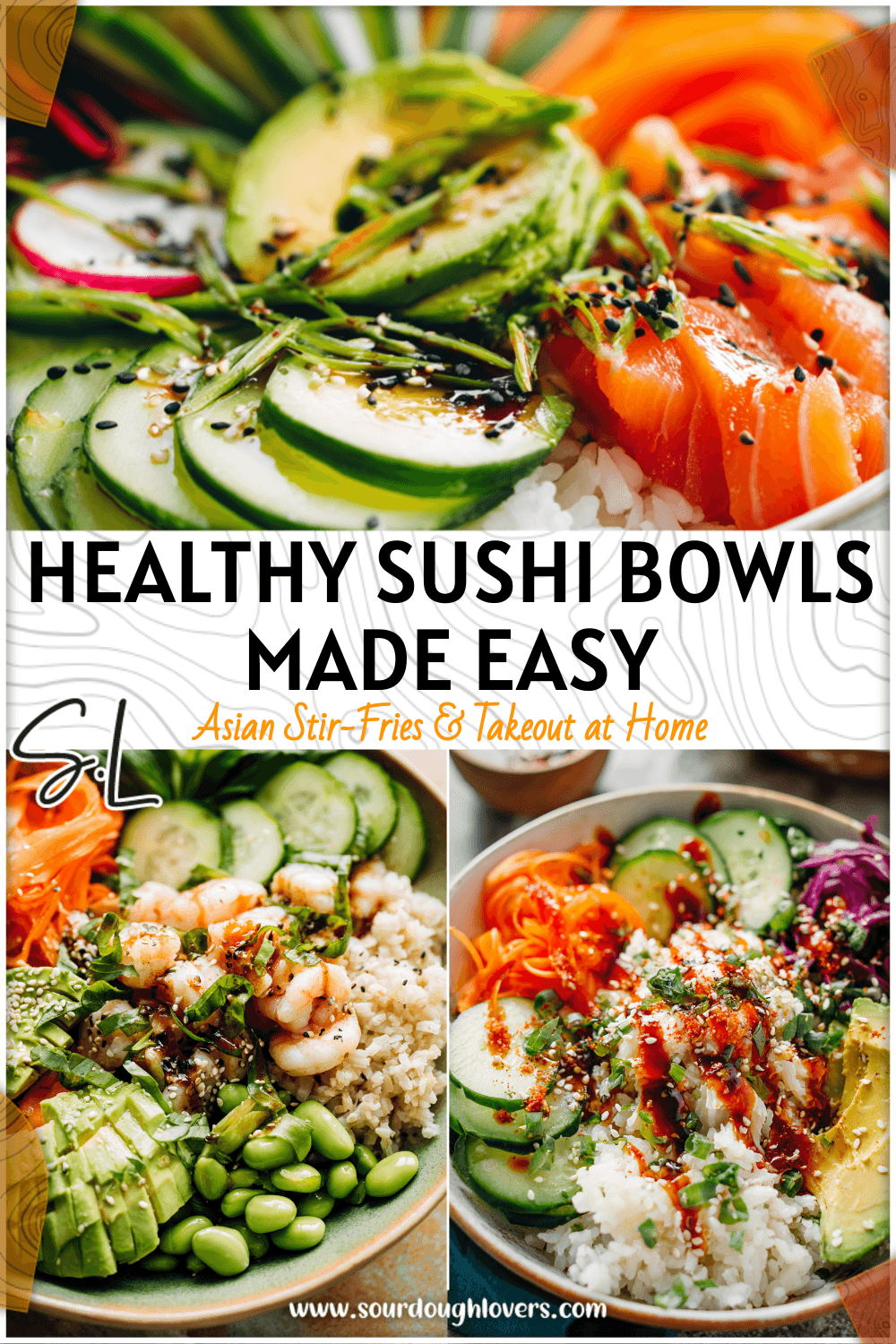 Healthy California Roll Sushi Bowls for Meal Prep 3 Healthy California Roll Sushi Bowls for Meal Prep