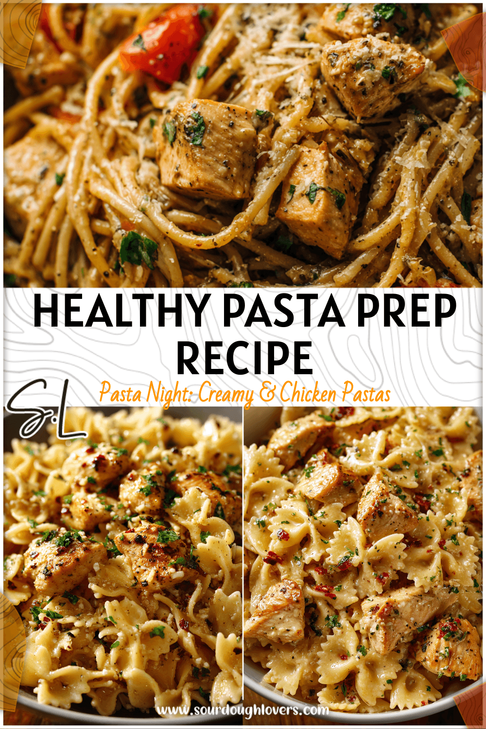 Healthy Garlic Parmesan Chicken Pasta Prep 4 Healthy Garlic Parmesan Chicken Pasta Prep