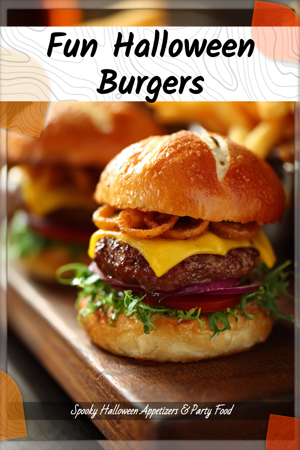 Kid-Friendly Halloween Burgers with Crispy Fries 3 Kid-Friendly Halloween Burgers with Crispy Fries