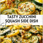 Parmesan Zucchini and Yellow Squash Side Dish 5 Yellow squash and zucchini slices baked with melted parmesan cheese on top. 2
