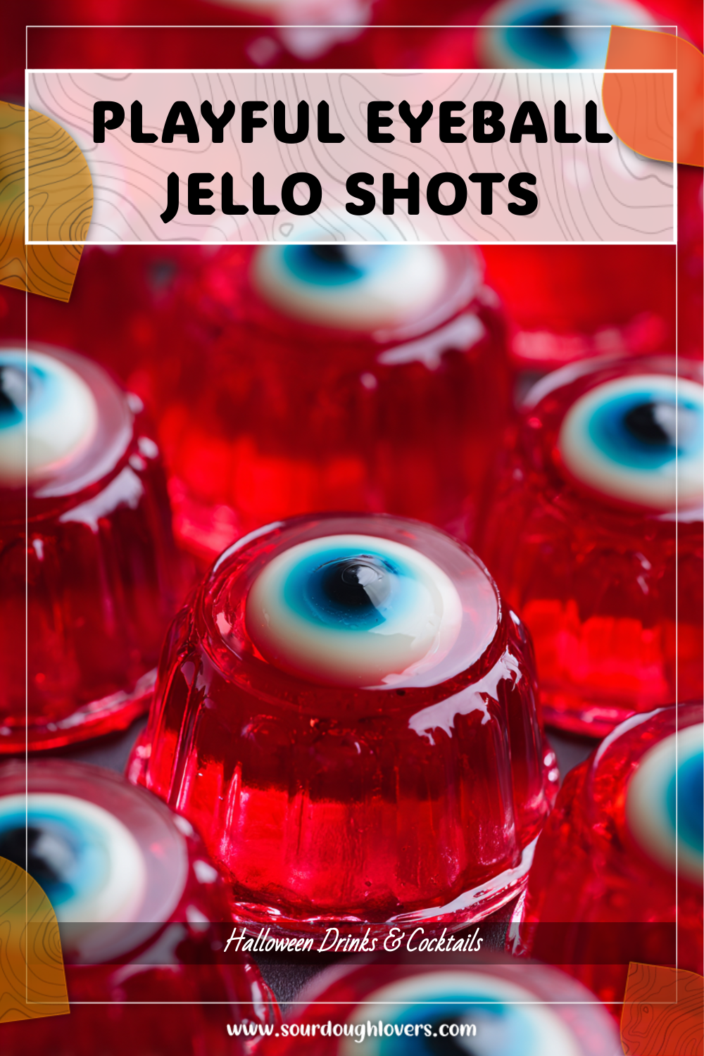 Playful Red Halloween Jello Shots with Eyeball Twist 3 Playful Red Halloween Jello Shots with Eyeball Twist
