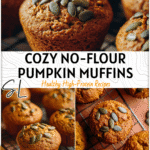 Pumpkin Muffins Recipe No Flour for Cozy Days 5 Moist Pumpkin Muffins Without Flour topped with pumpkin seeds cooling on a wire rack. 2