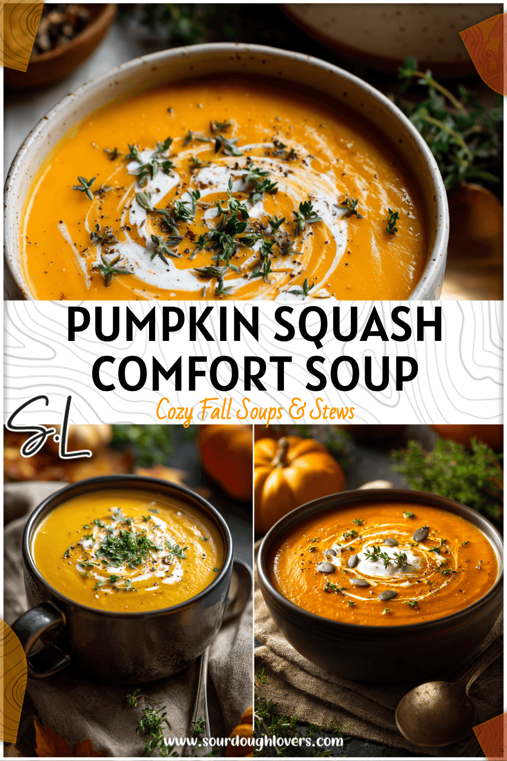 Pumpkin & Squash Sweet Potato Soup For Fall 3 Pumpkin and Squash Sweet Potato Soup For Fall