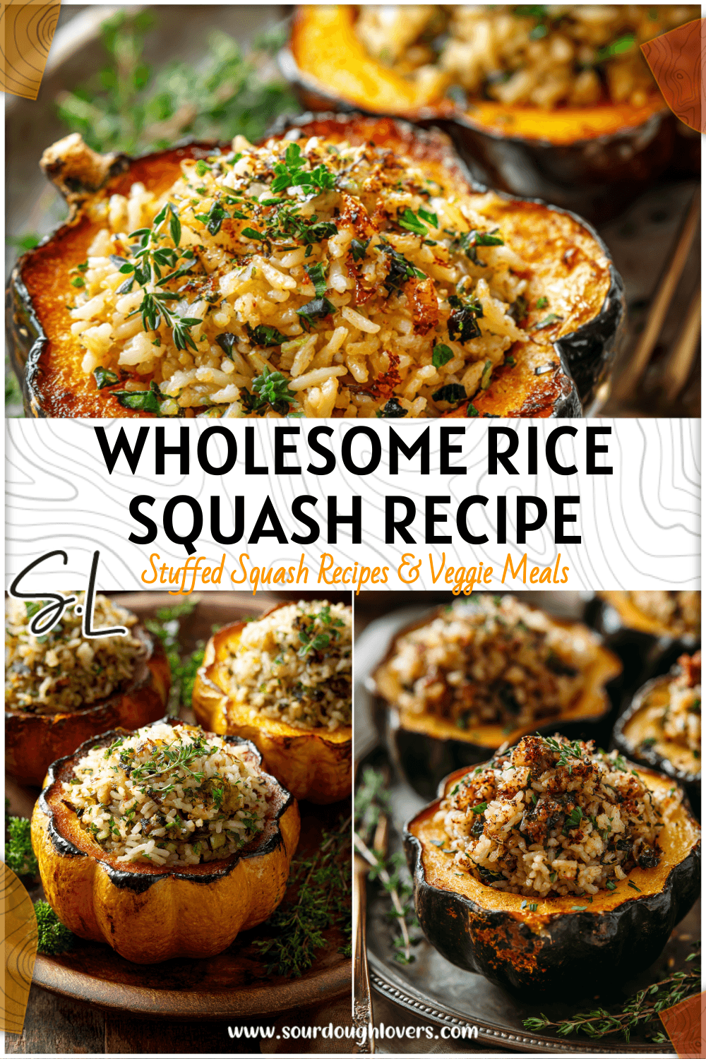 Rice Stuffed Acorn Squash: A Wholesome Fall Dinner Idea 3 Rice Stuffed Acorn Squash - A Wholesome Fall Dinner Idea