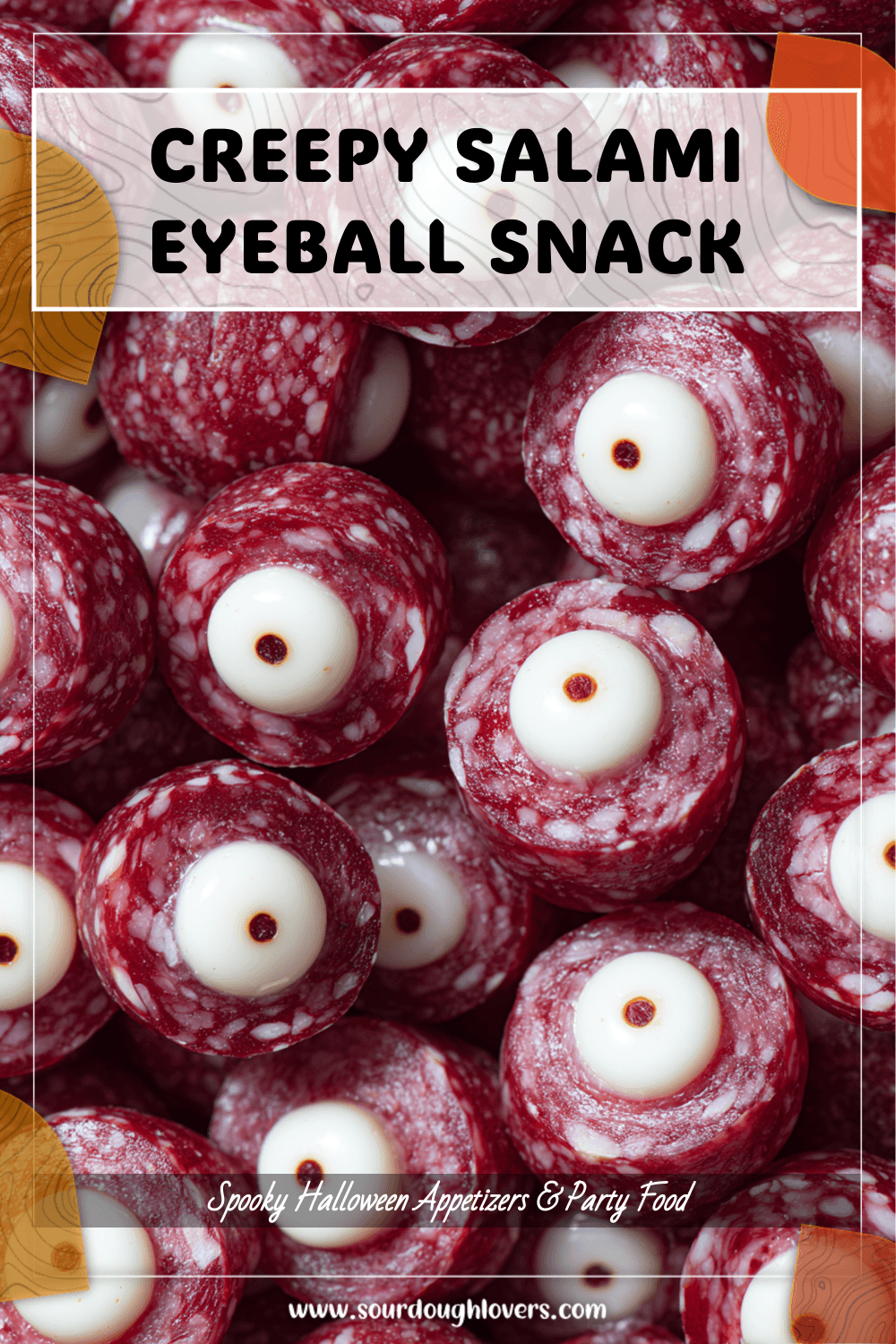 Salami & Mozzarella Eyeballs - Creepy Party Snack 3 Salami & Mozzarella Eyeballs - Creepy Party Snack