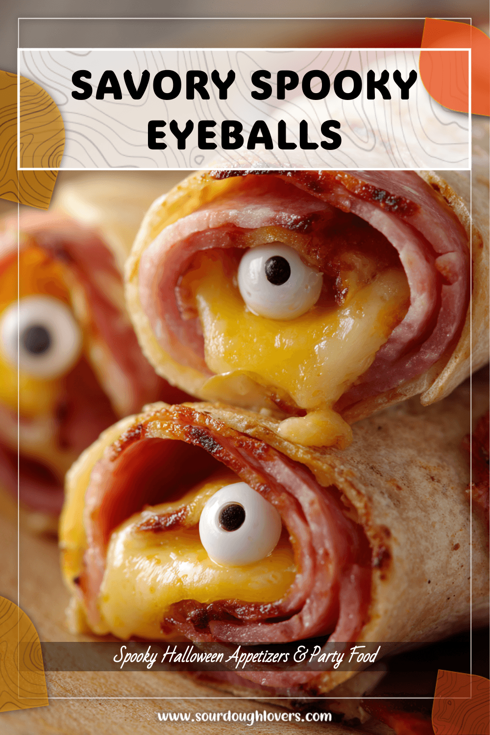 Savory Eyeballs with Cheese and Salami Wrap 3 Savory Eyeballs with Cheese and Salami Wrap