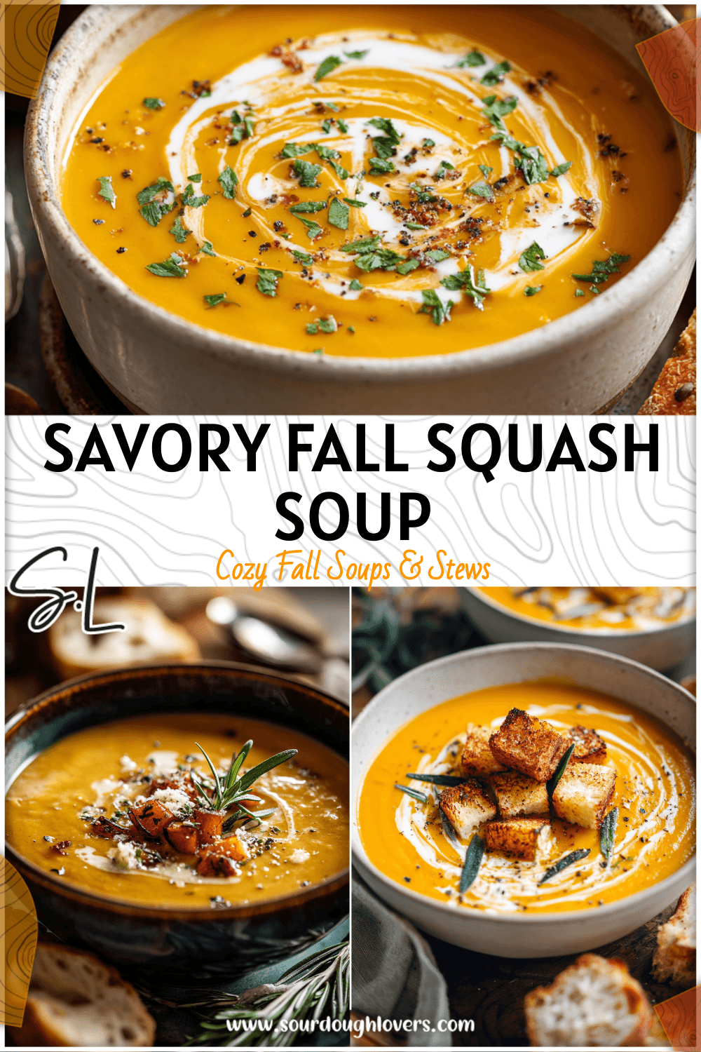 Savory Fall Soup With Butternut Squash & Sweet Potato 3 Savory Fall Soup With Butternut Squash & Sweet Potato