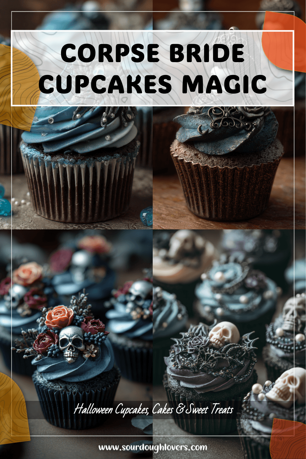 Spine-Chilling Corpse Bride Cupcake Ideas 3 Corpse Bride Cupcakes