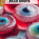 Spooky & Fun Halloween Jello Shots Eyeball Style 4 Spooky Halloween Jello Shots shaped like eyeballs decorated with candy eyes. 2