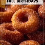 Sweet Donut Snacks for Fall Birthdays 4 Donuts with apple slice candies arranged for fall birthday snack ideas. 2