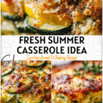 The Best Zucchini & Squash Casserole for a Fresh Summer Dinner 4 Golden baked zucchini squash casserole layered with cheese in a summer vegetable casserole dish. 2