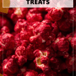 Vampire-Inspired Red Velvet Popcorn Treat 4 Crunchy red velvet glaze popcorn styled with vampire themed Halloween Snacks Popcorn decorations. 2