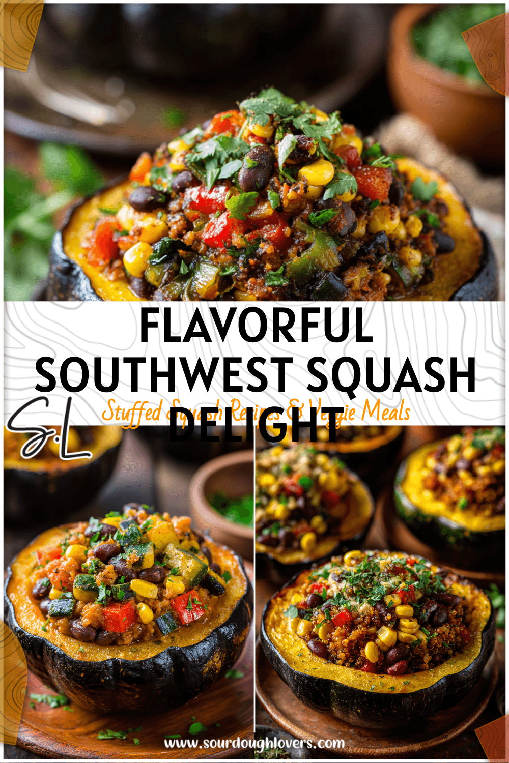 Vegetarian Southwest Stuffed Acorn Squash for Cozy Fall Nights 3 Vegetarian Southwest Stuffed Acorn Squash for Cozy Fall Nights