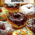 Whimsical Donuts for Party Sides 4 Donuts topped with candy apple slices styled as side dishes for party tables. 2