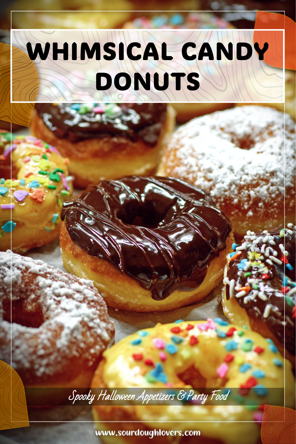 Whimsical Donuts for Party Sides 3 Whimsical Donuts for Party Sides