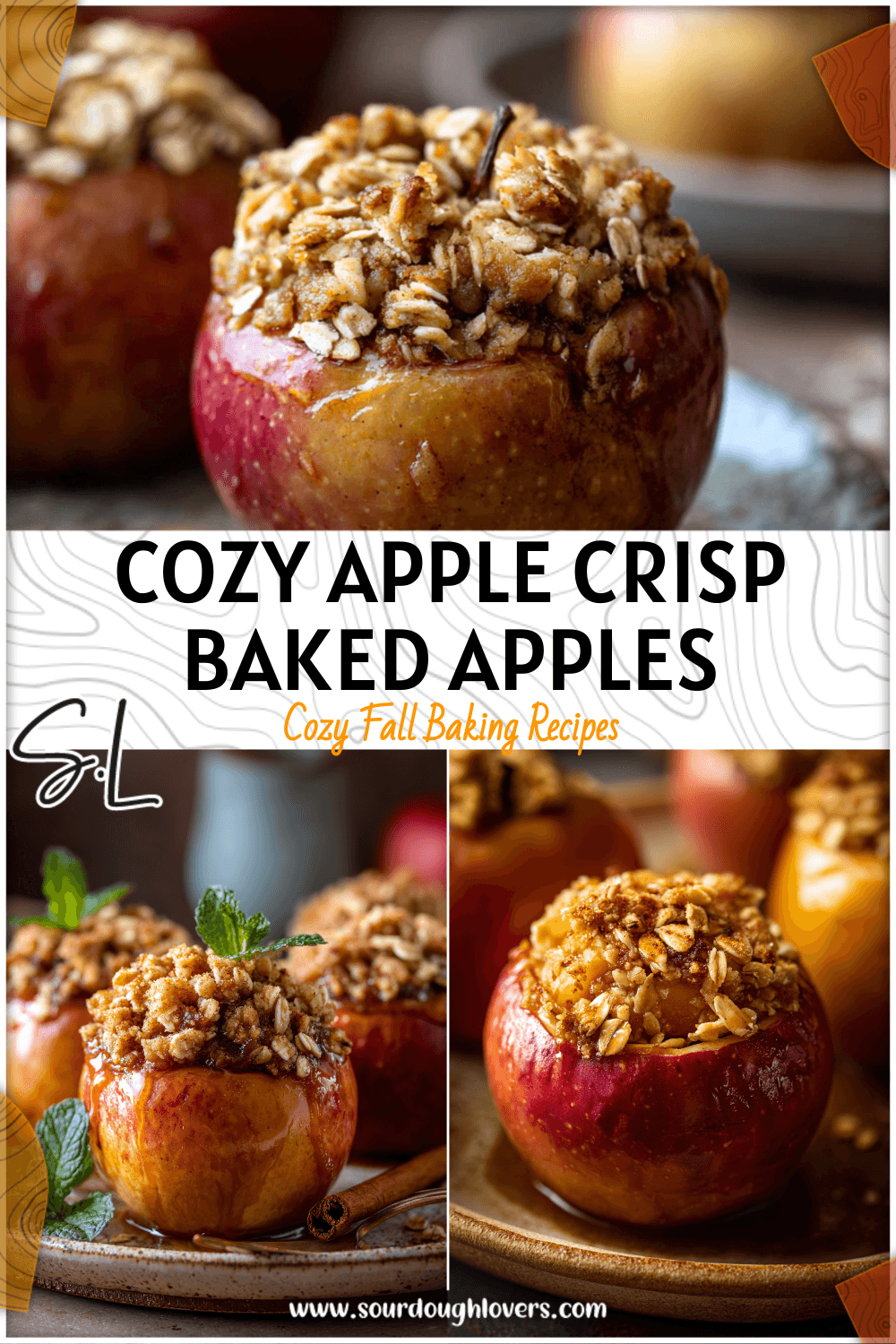 Apple Crisp Stuffed Baked Apples with Oats & Cinnamon 3 Apple Crisp Stuffed Baked Apples with Oats & Cinnamon