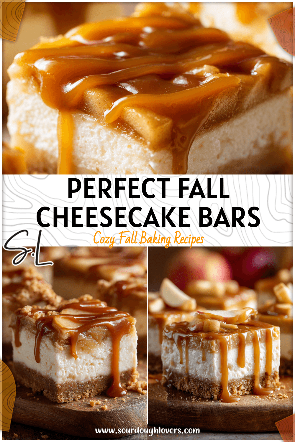 Caramel Apple Cheesecake Bars Recipe with Graham Cracker Crust 3 Caramel Apple Cheesecake Bars Recipe with Graham Cracker Crust