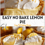 Condensed Milk Lemon Pie Recipe | Old Fashioned No Bake Delight 4 A classic condensed milk lemon pie topped with creamy lemon pie filling and golden crust.