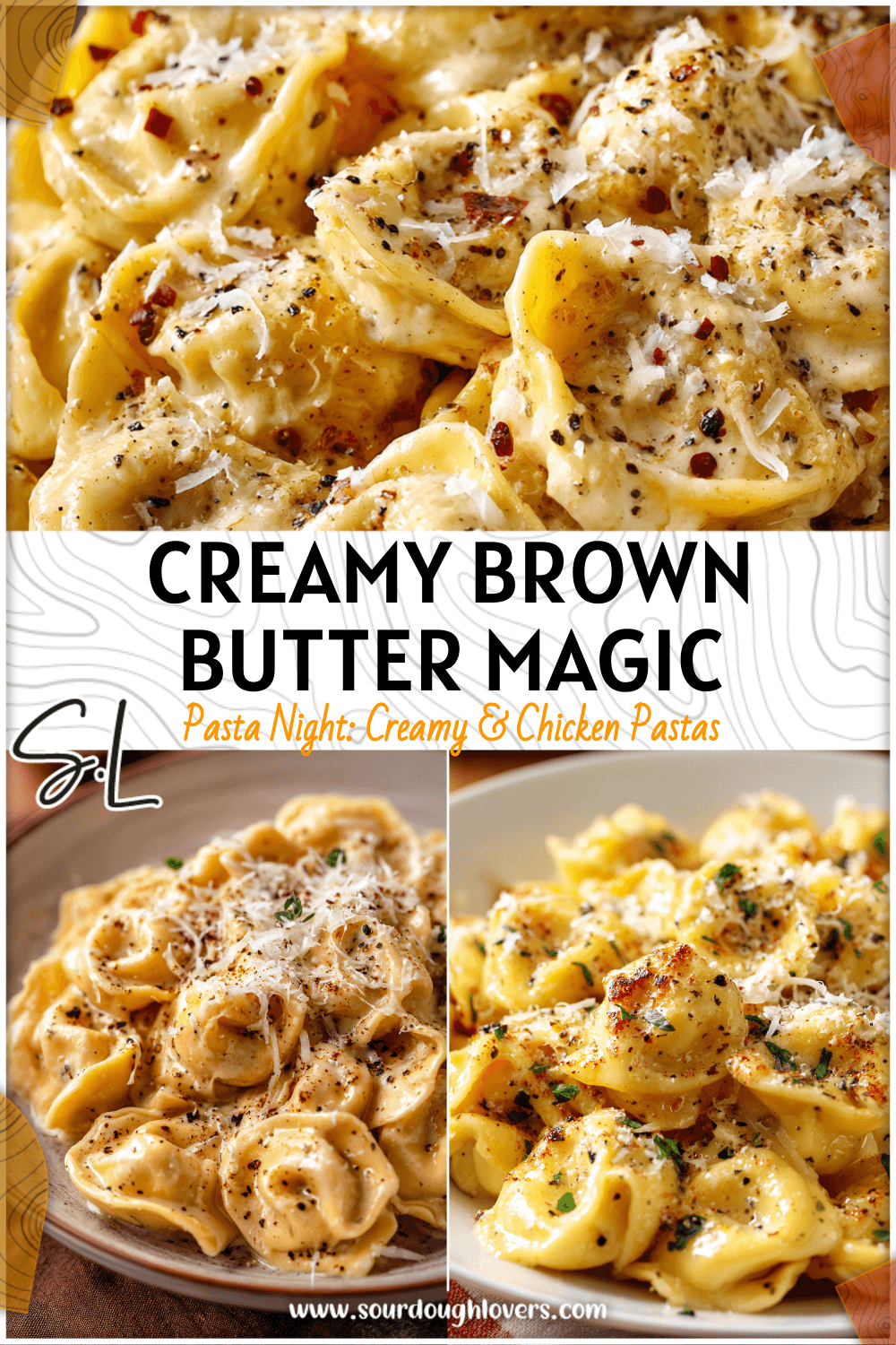 Creamy Brown Butter Tortellini with Garlic & Cheese Sauce 3 Creamy Brown Butter Tortellini with Garlic & Cheese Sauce